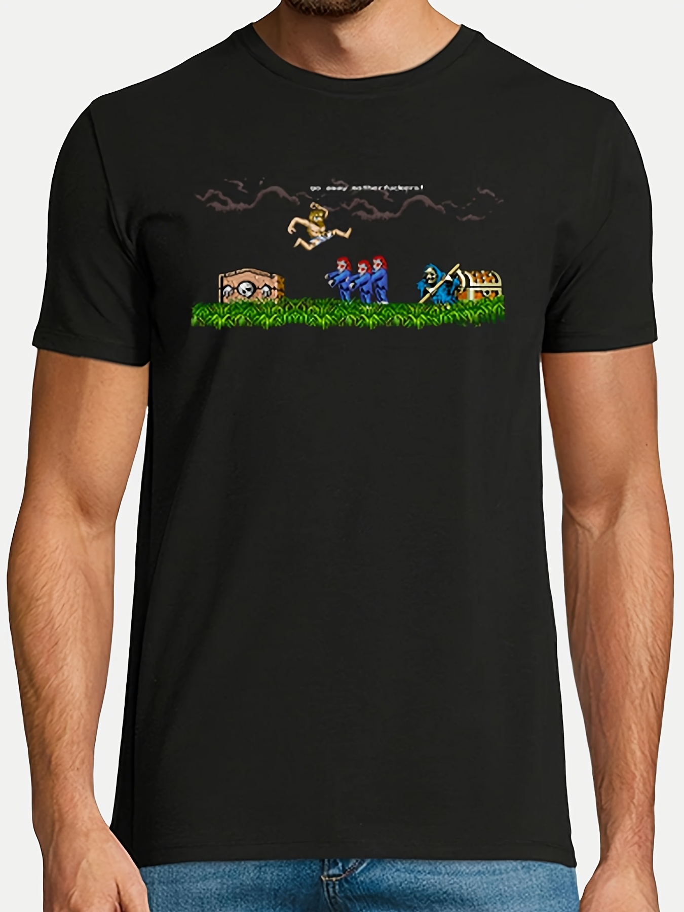 Retro Gaming T Shirts - T-shirt graphique rétro Ghosts 'N Goblins