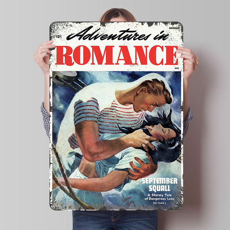 Retro Gaming At - Affiche en tôle « ADVENTURES IN