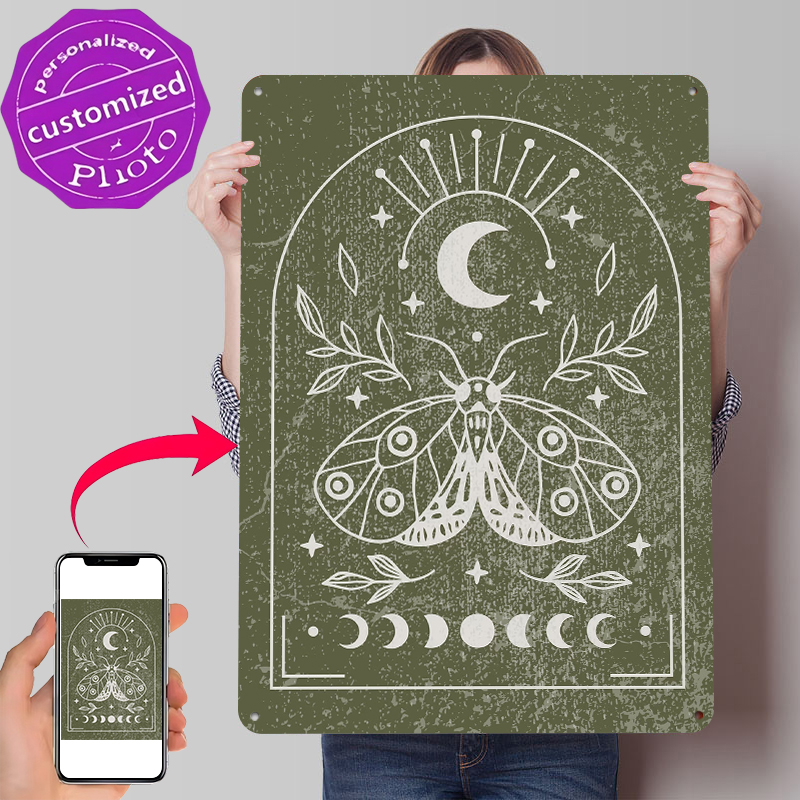 Retro Gaming At - Affiche personnalisée « Mites et Lune