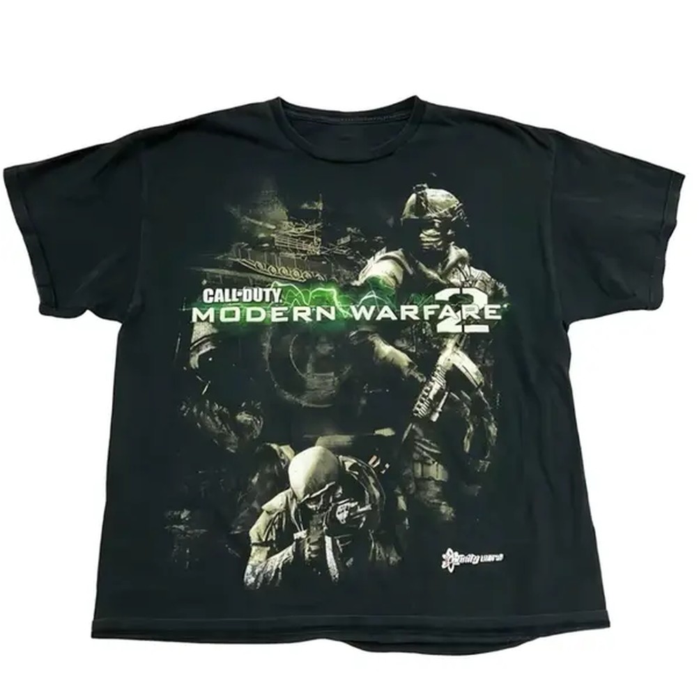 Retro Gaming T Shirts - T-shirt Modern Warfare 2, T-shirt de