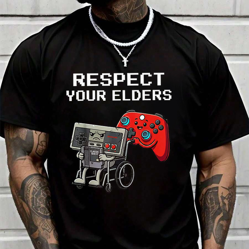Retro Gaming T Shirts - T-shirt rétro pour hommes, contrôleur de