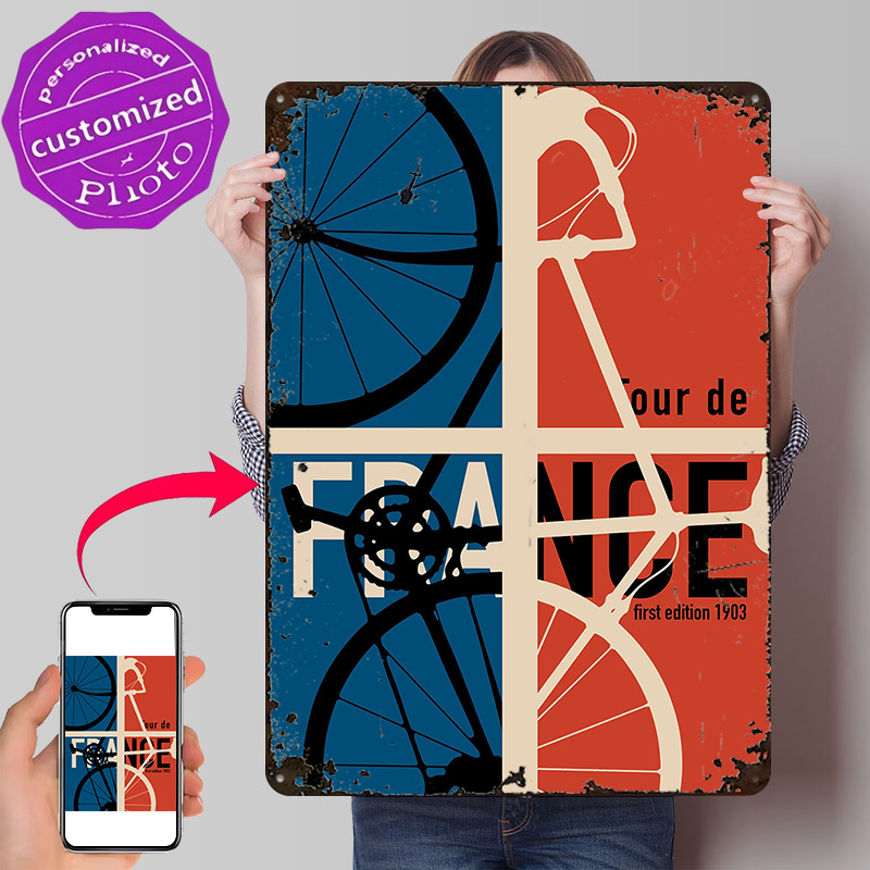 Retro Gaming France - Affiche vintage Tour de France, enseignes