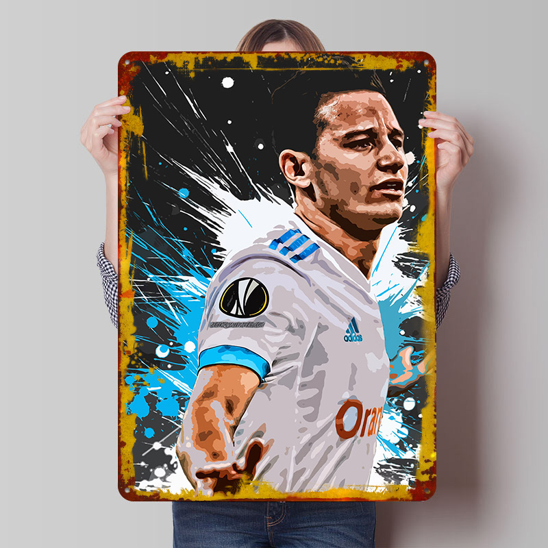 Retro Gaming At - Affiche Métallique Florian Thauvin – Décoration