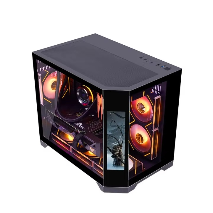 Retro Gaming Pc Case - Boîtier PC Gamer MATX Mid-Tower sans
