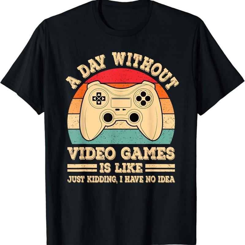 Retro Gaming T Shirts - Une journée sans jeux vidéo, t-shirt