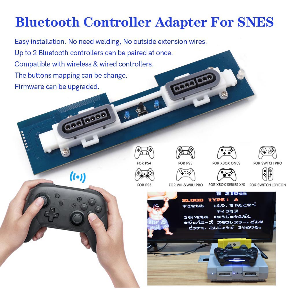 Retro Gaming Xbox One - Récepteur rétro pour SNES US, adaptateur