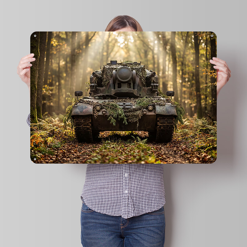 Affiche de char camouflage en  - Retro Gaming At Home avis et prix