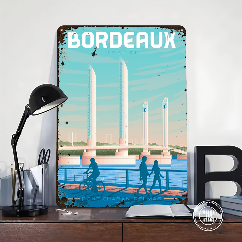Affiche Métallique Bordeaux Fr - Retro Gaming France avis et prix