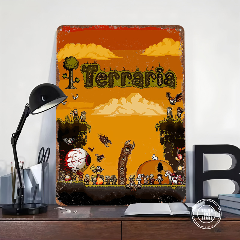 Affiche imprimée Terraria Pixe - Retro Gaming At avis et prix