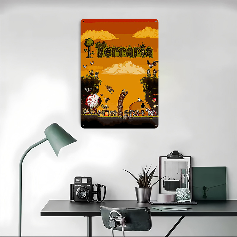 Affiche imprimée Terraria Pixe - Retro Gaming At avis et prix