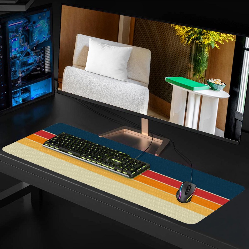 Tapis de souris rétro à rayure - Retro Gaming Corps avis et prix