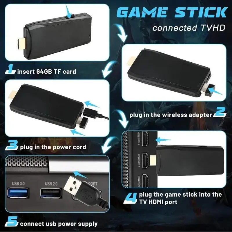Console de jeu rétro Plug and  - Retro Gaming Game Stick avis et prix