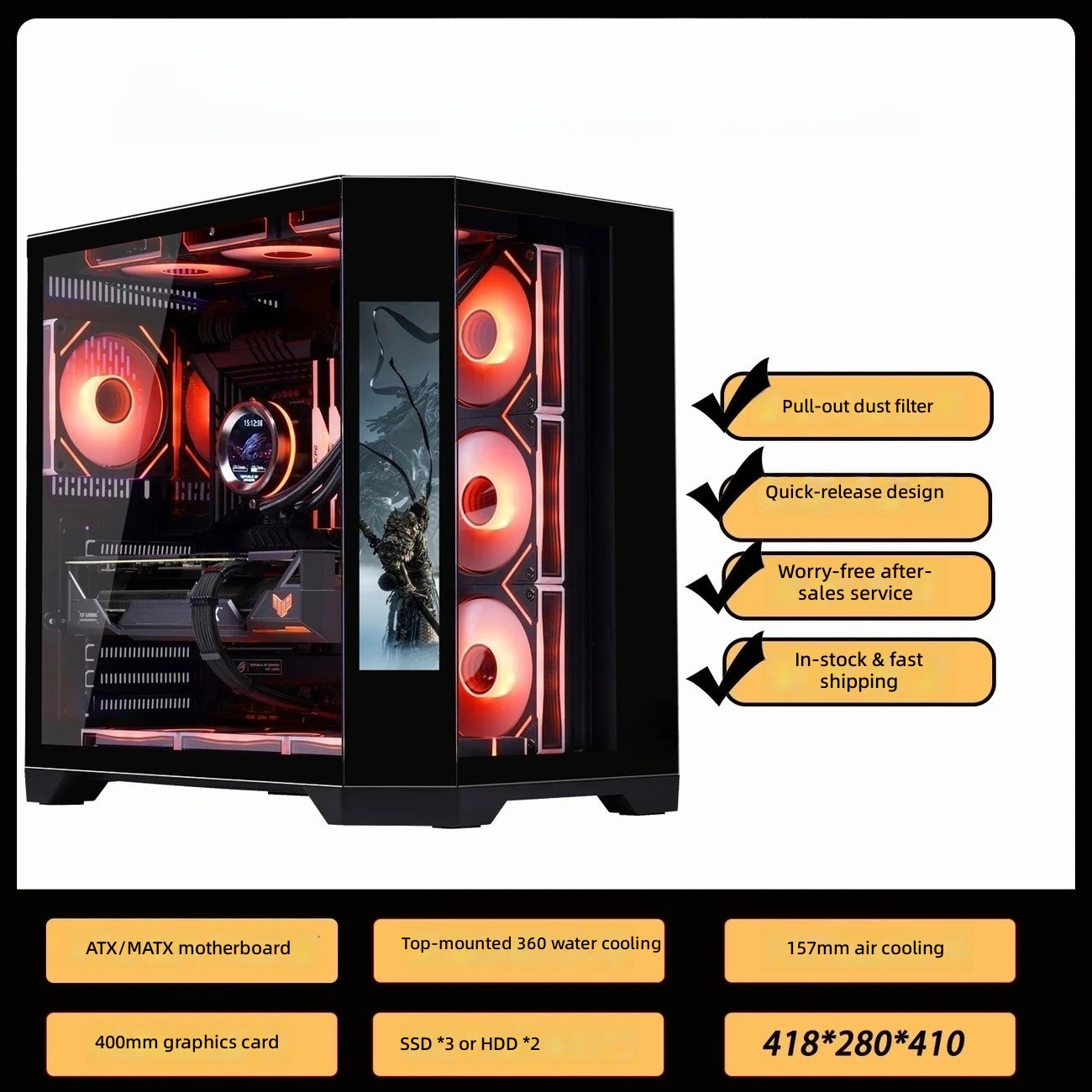 Boîtier PC Gaming avec écran L - Retro Gaming Pc Case avis et prix