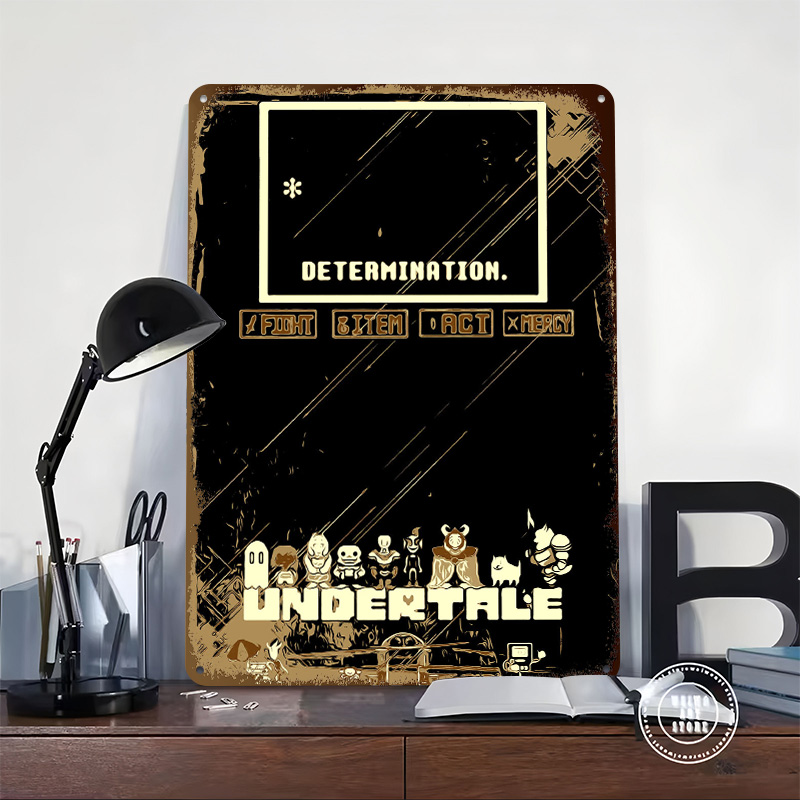 Affiche métallique Undertale,  - Retro Gaming At avis et prix