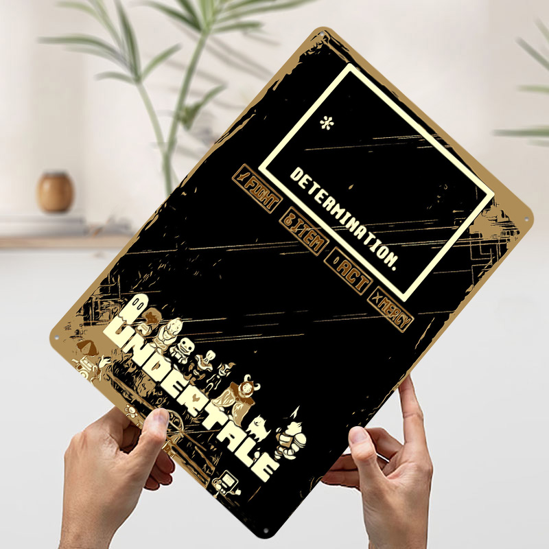 Affiche métallique Undertale,  - Retro Gaming At avis et prix