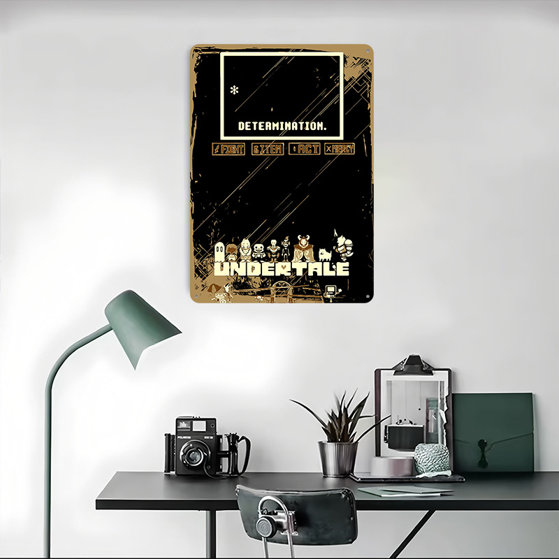 Affiche métallique Undertale,  - Retro Gaming At avis et prix