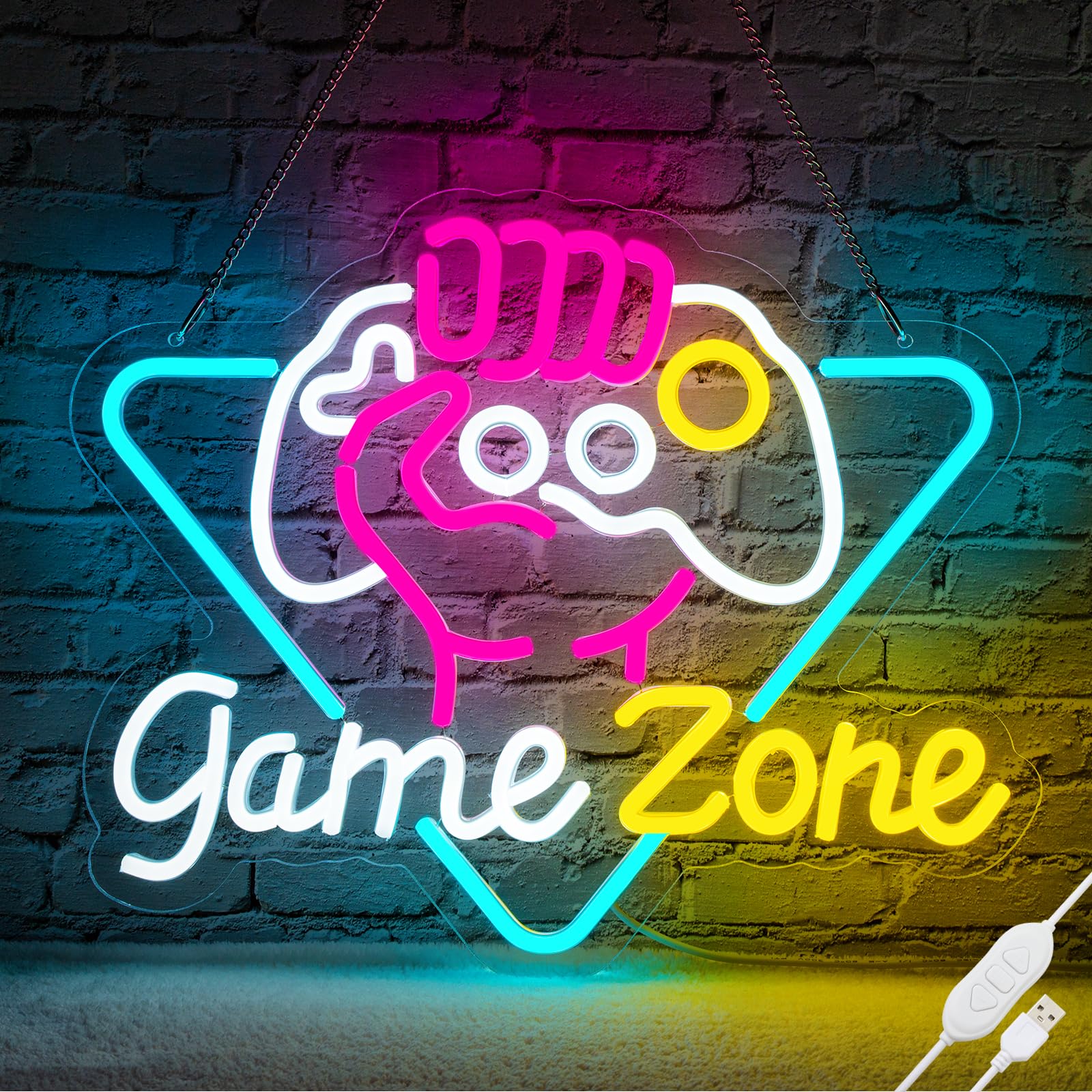 Game Zome Neon Sign LED Wall D - Retro Gaming Projector avis et prix