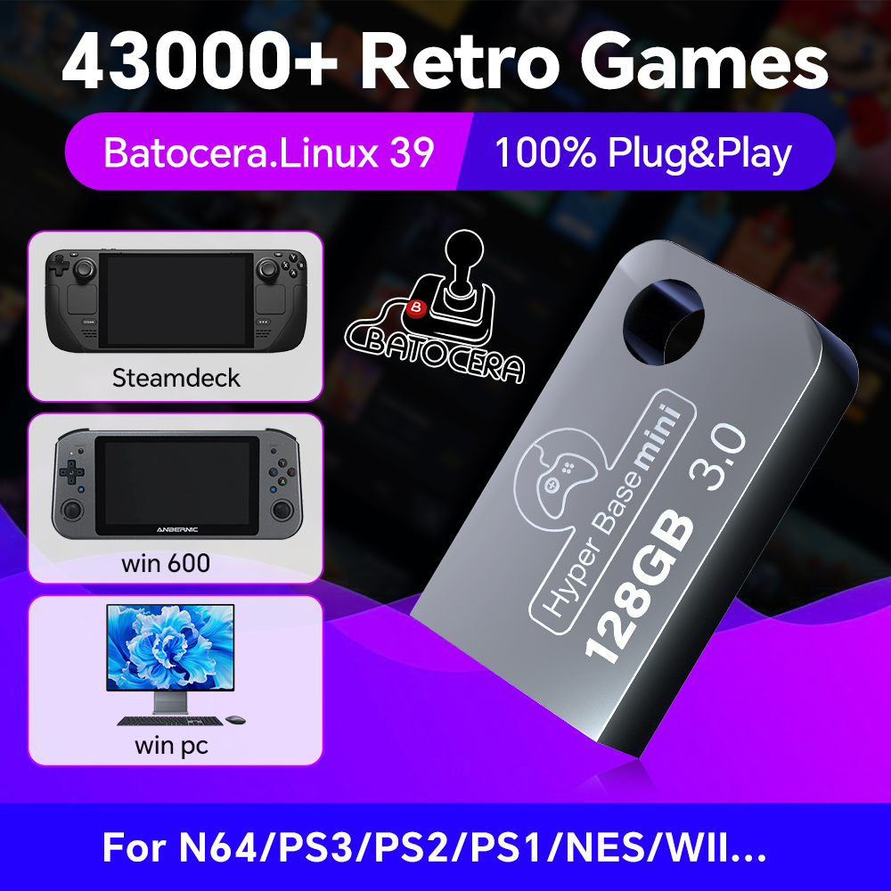 Batocera 128G clé USB pour Win - Retro Gaming Game Stick avis et prix